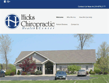 Tablet Screenshot of hickschiropracticcenter.com